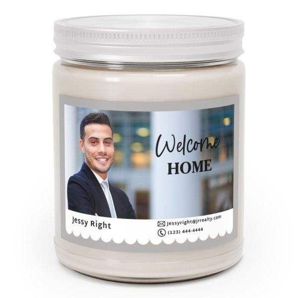 Realtor closing gift custom candle