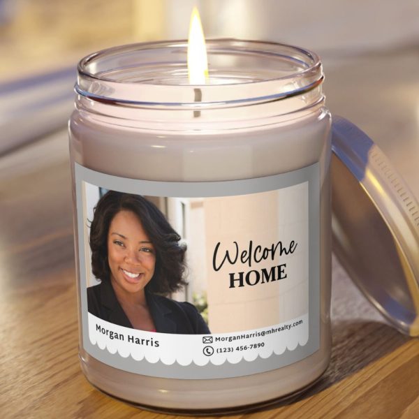 Realtor closing gift custom candle