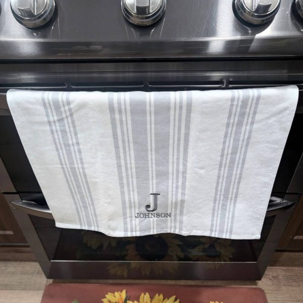 Custom embroidered towel