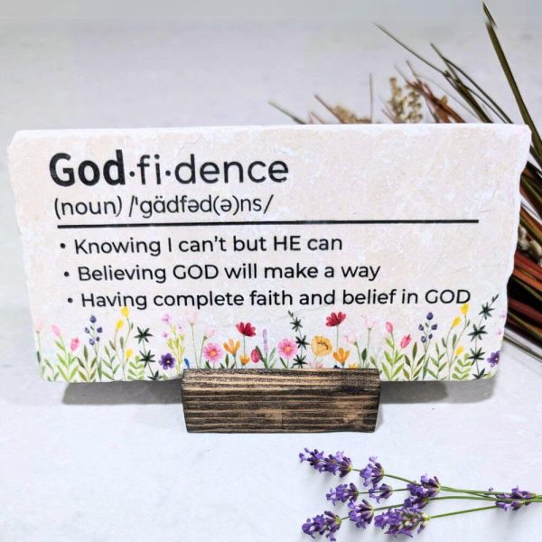 God-fidence desktop decor