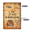 Custom faith-based fall flag decor