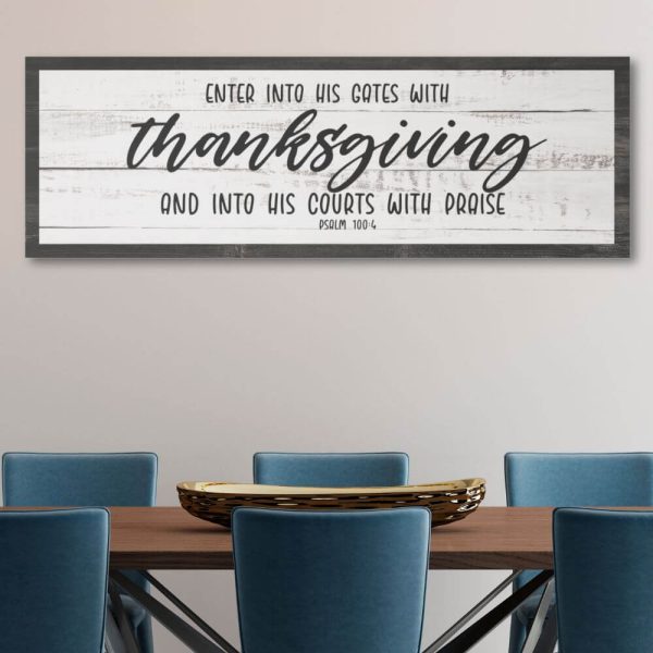 Psalm 100 Thanksgiving Home Decor