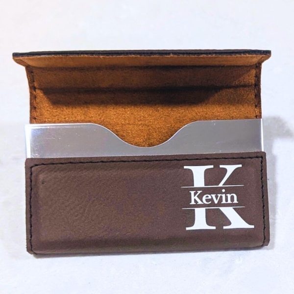 Custom business card holder