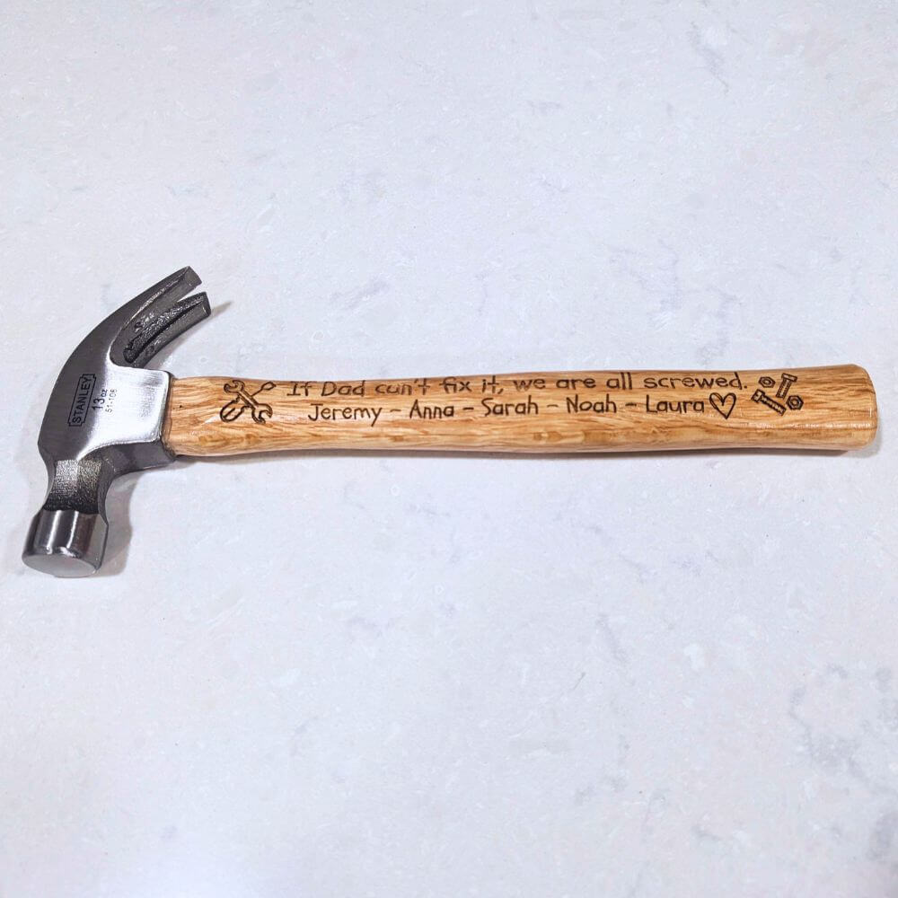 Father's day gift custom hammer