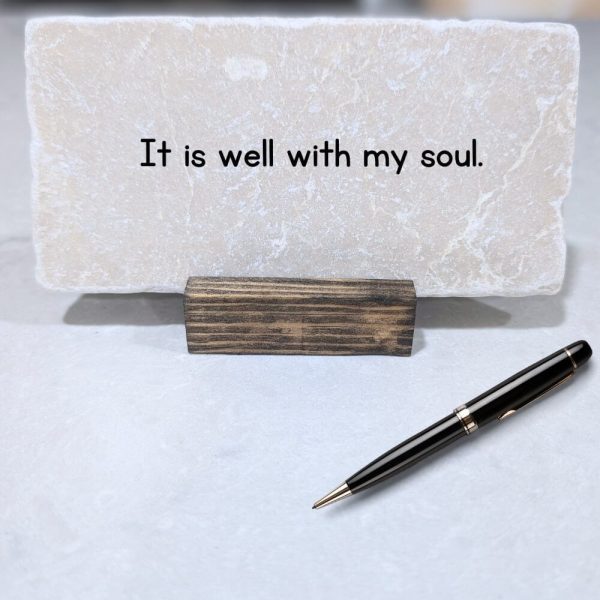 It is well with my soul desk decor