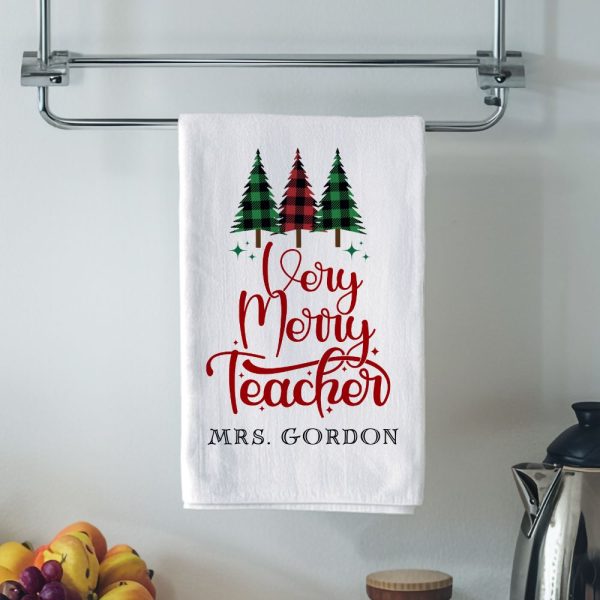 Custom Teacher tea towel