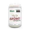 Custom holiday candle