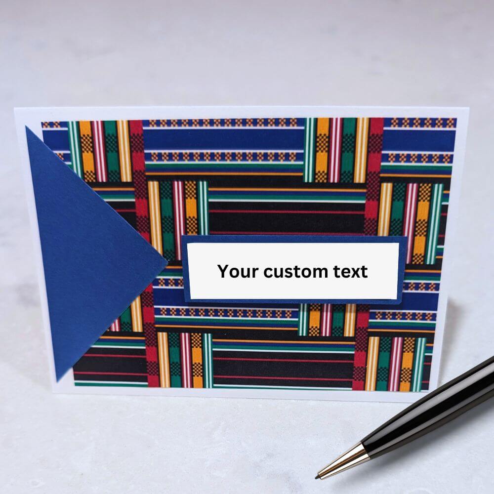 African pattern custom greeting card