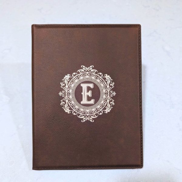 Custom monogram Portfolio Folder