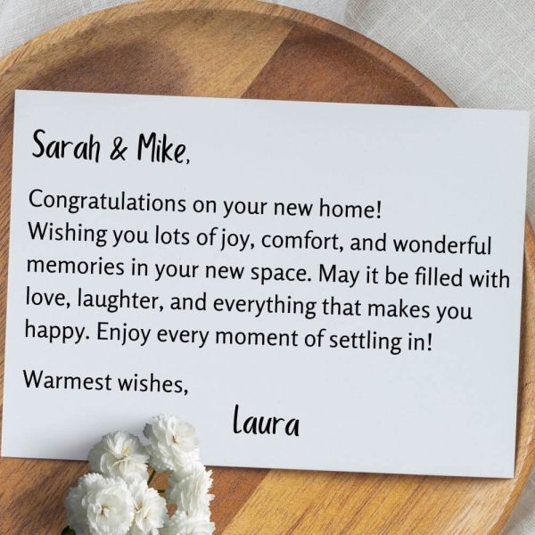 Custom housewarming greeting card