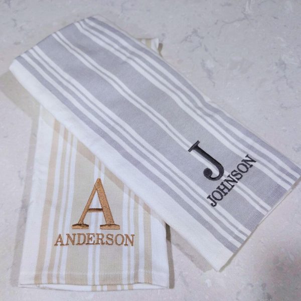 Custom Embroidered kitchen towel