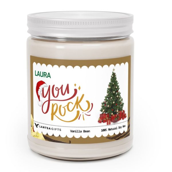 Merry Christmas Custom Candle