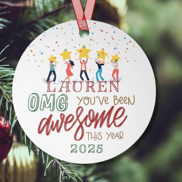 You've Been Awesome This Year Ornament - Image 2