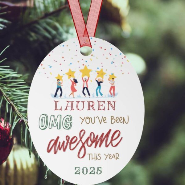You've Been Awesome This Year Ornament - Image 3