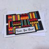 African pattern handmade greeting card