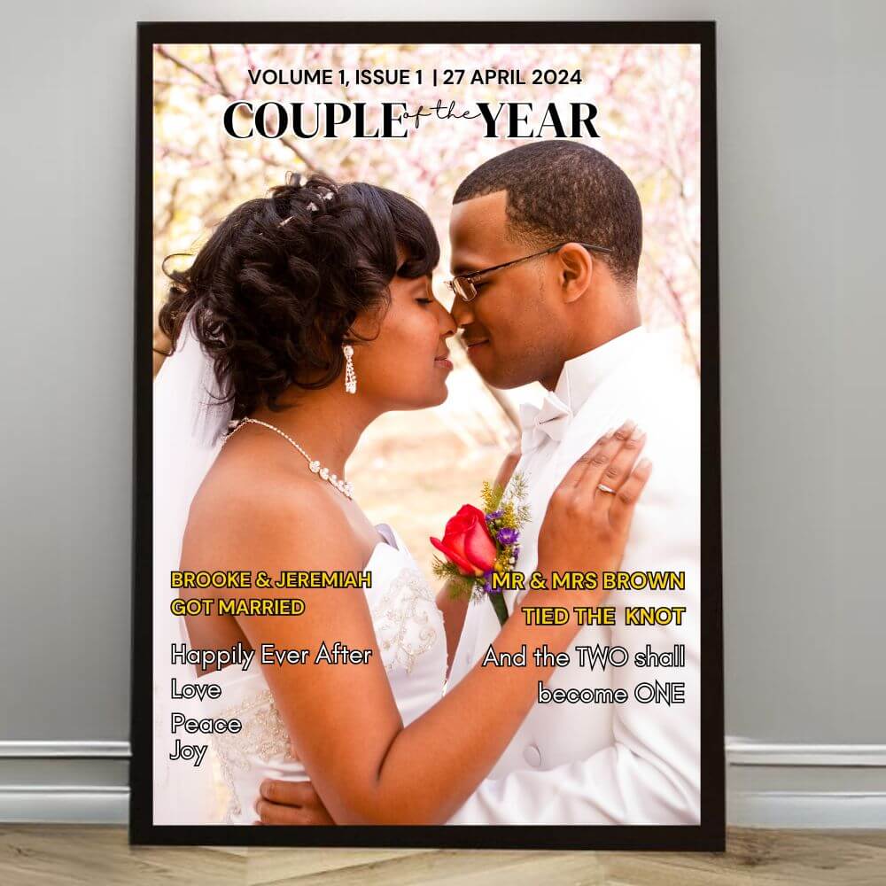 Custom wedding gift wall decor