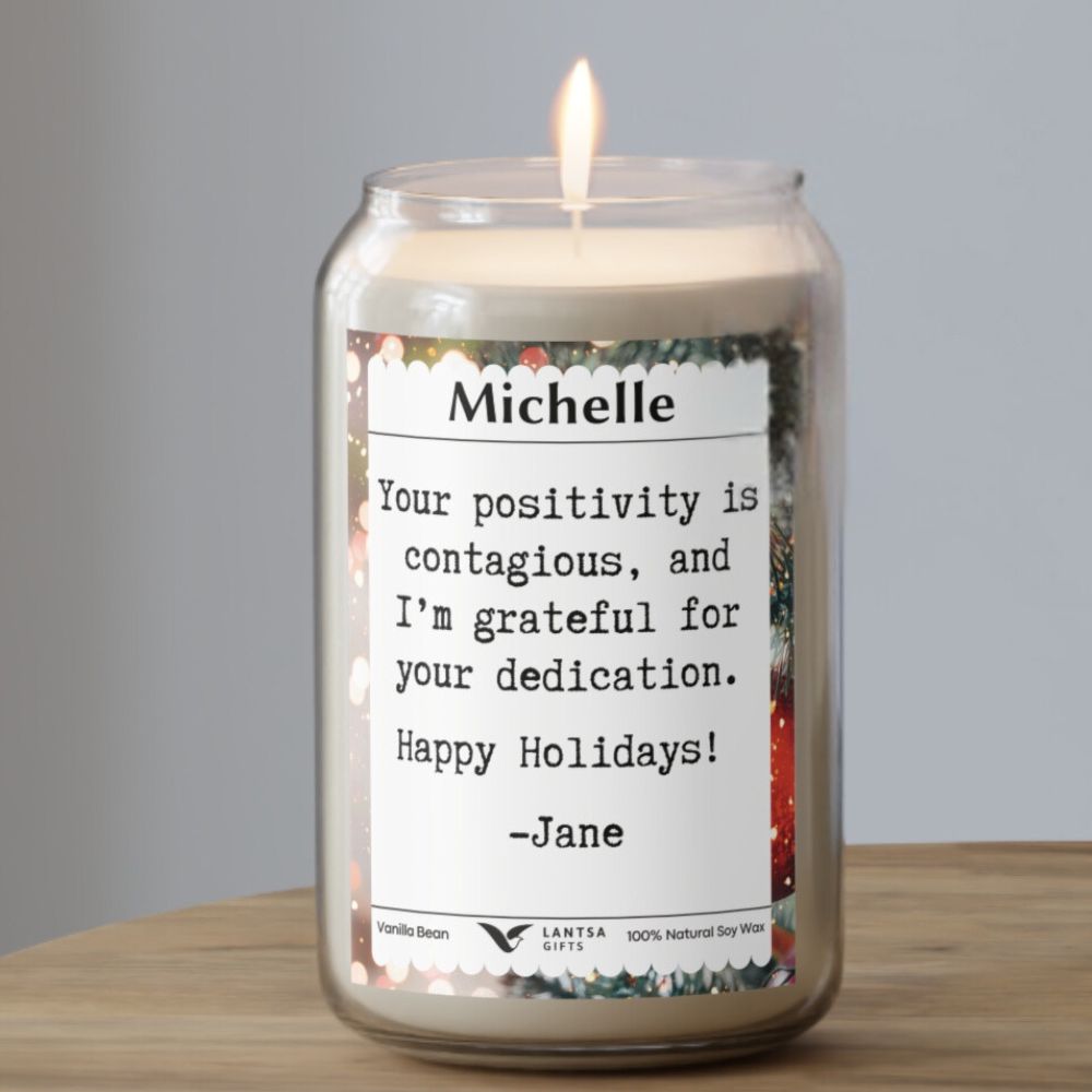 Custom text candle