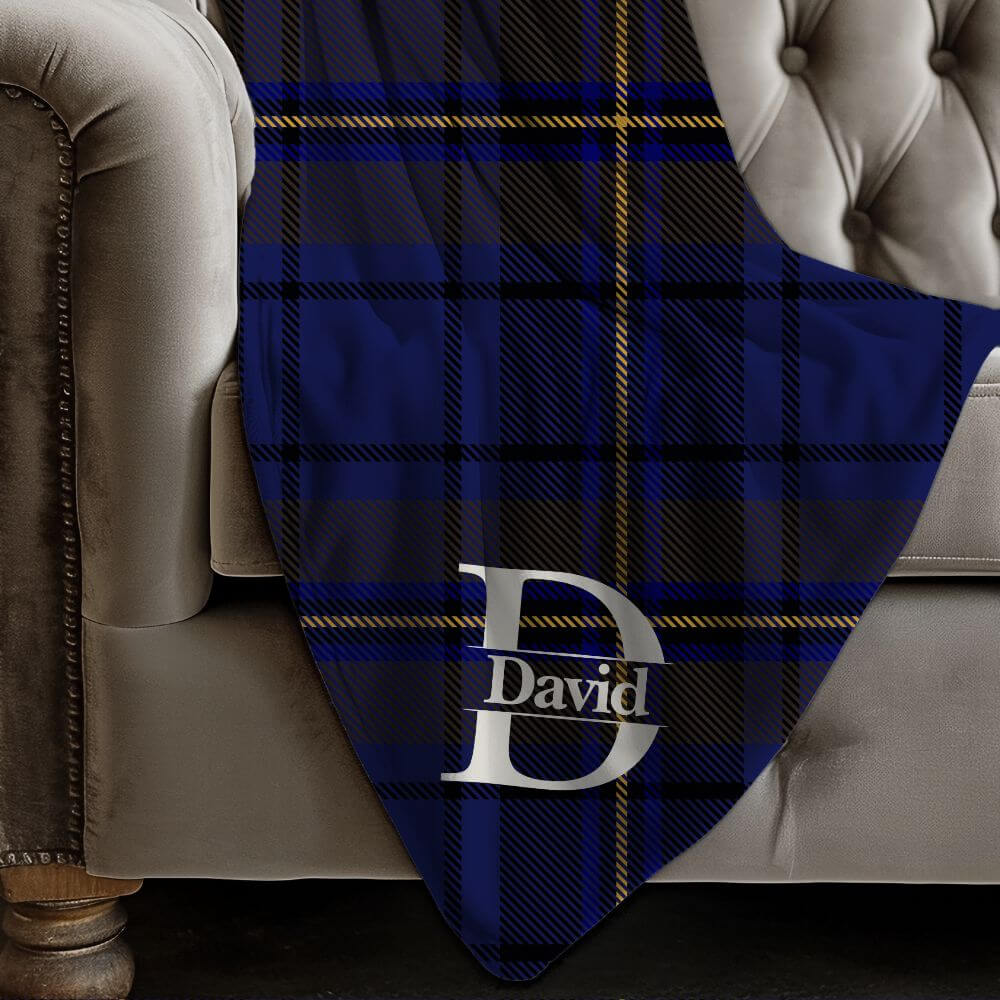 Tartan plaid custom blanket