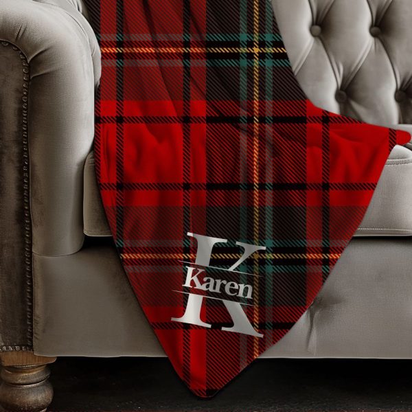 Tartan plaid custom blanket