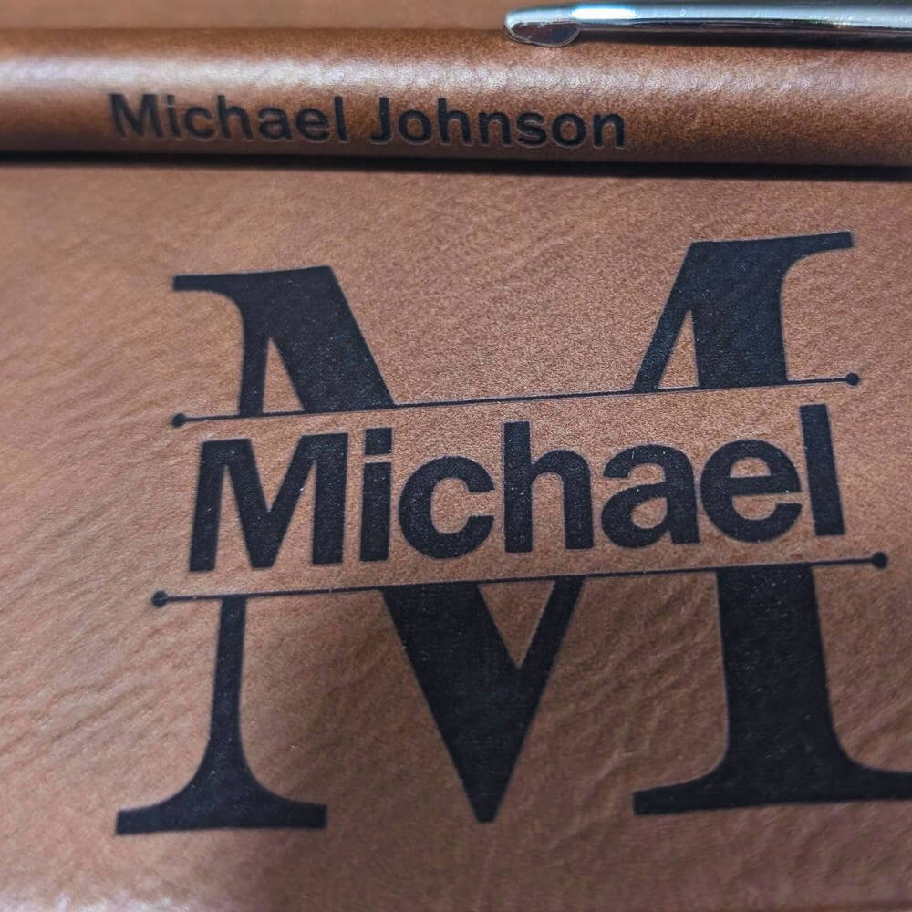 Engraved Portfolio Notebook Gift