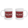 Tartan holiday custom mug