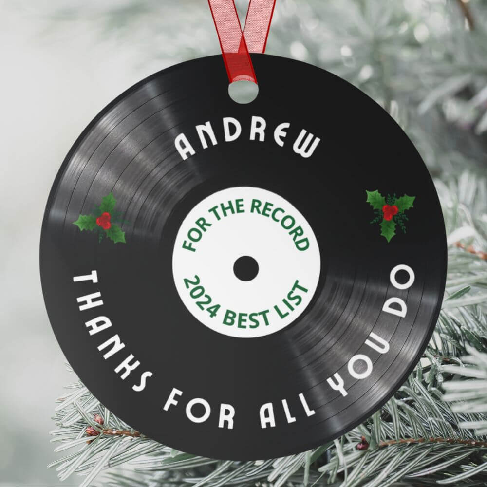 Custom record ornament