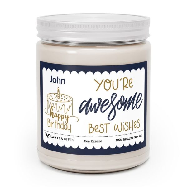 Custom birthday candle