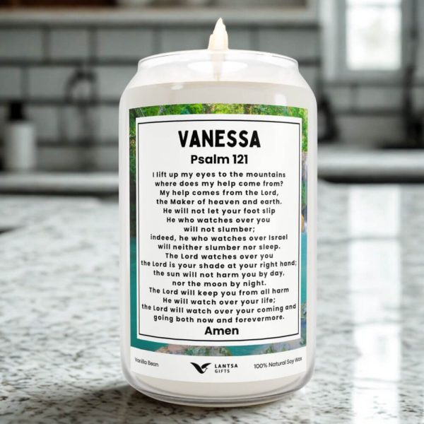 Psalm 121 prayer custom candle
