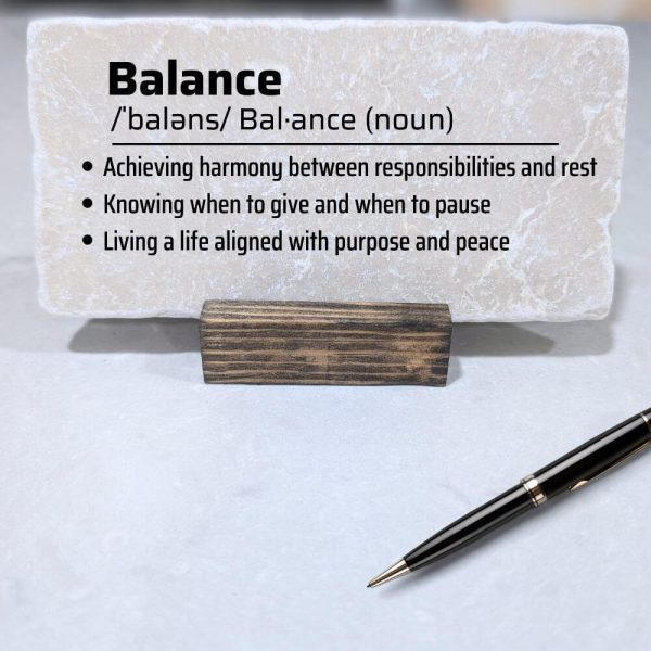 Balance Desktop Stone Decor, Motivational, Inspirational desktop decor