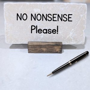 No nonsense desk decor, office desk decor