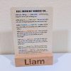 Bible emergency number custom desktop decor