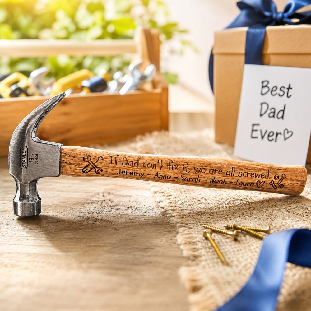 Personalized Hammer for Dad. Unique Father's day gift