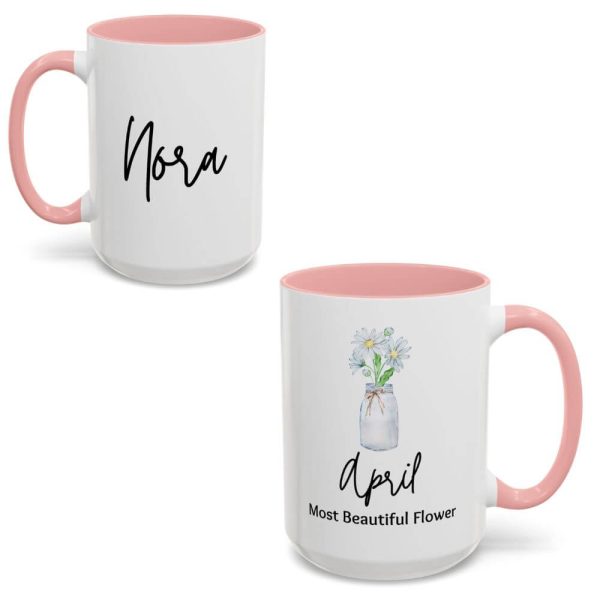 Birth Month Flower Custom Mug - Image 2