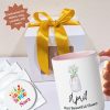 Birth month flower mug gift set