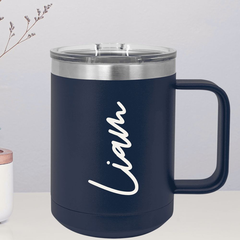 Personalized coffee mug tumbler