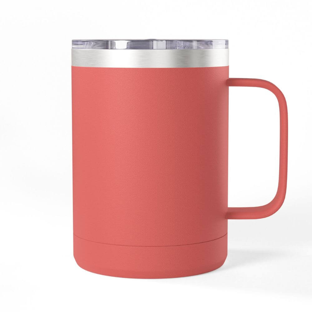 Personalized colorful coral tumbler
