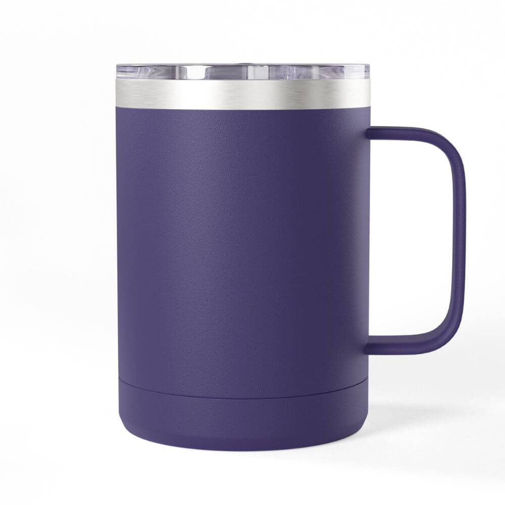 Personalized colorful purple tumbler