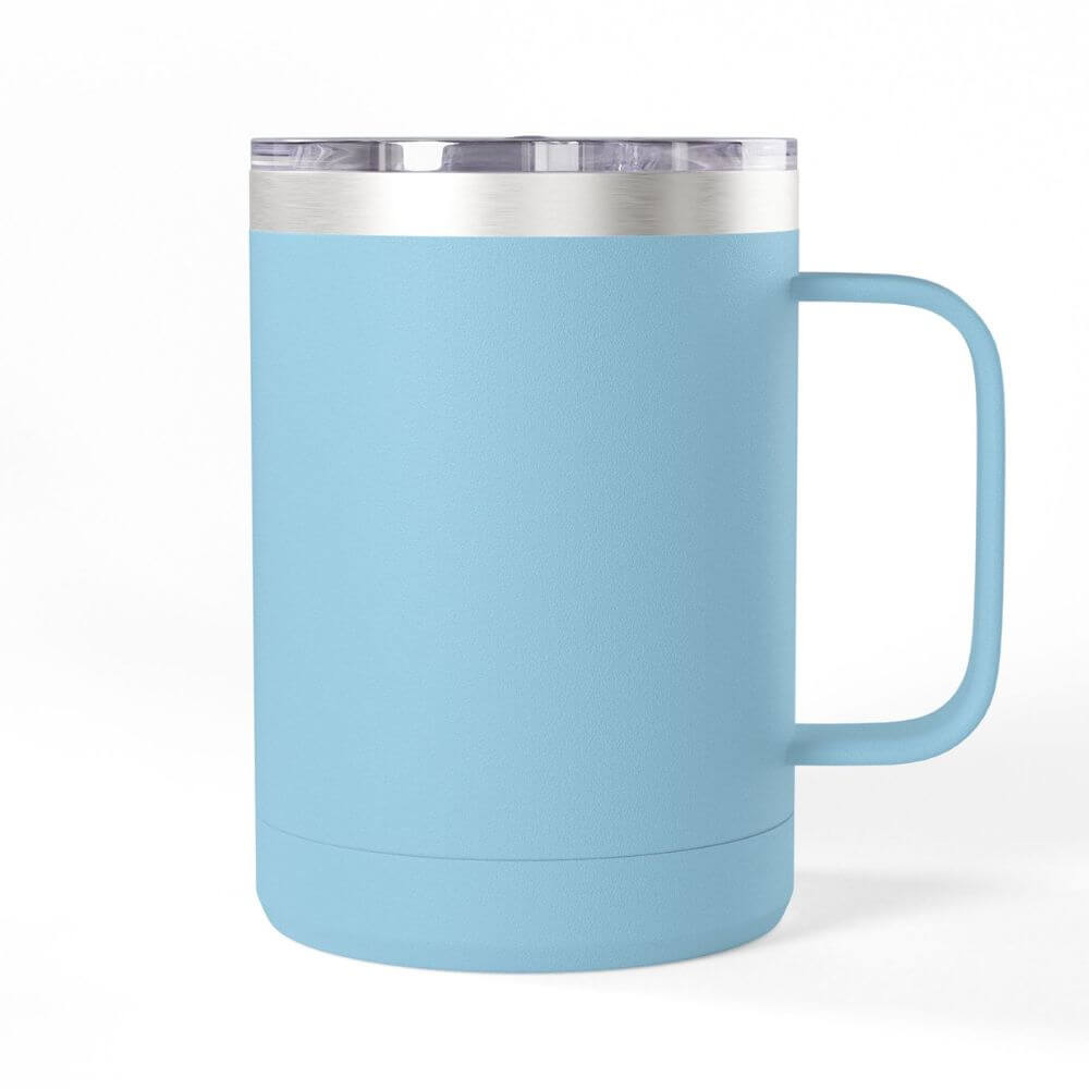 Personalized colorful blue tumbler