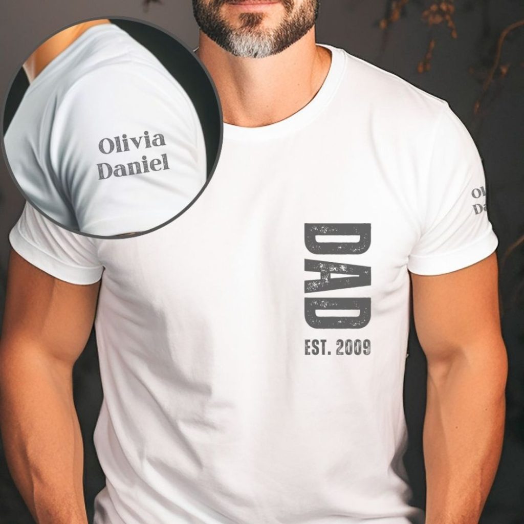 Dad Est. Year Custom T-Shirt
