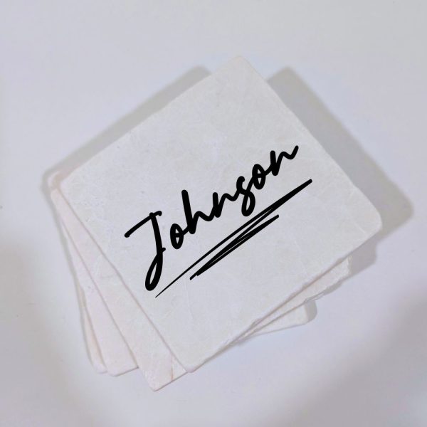 Personalized premium stone coaster