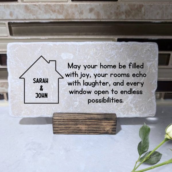 Housewarming stone decor gift