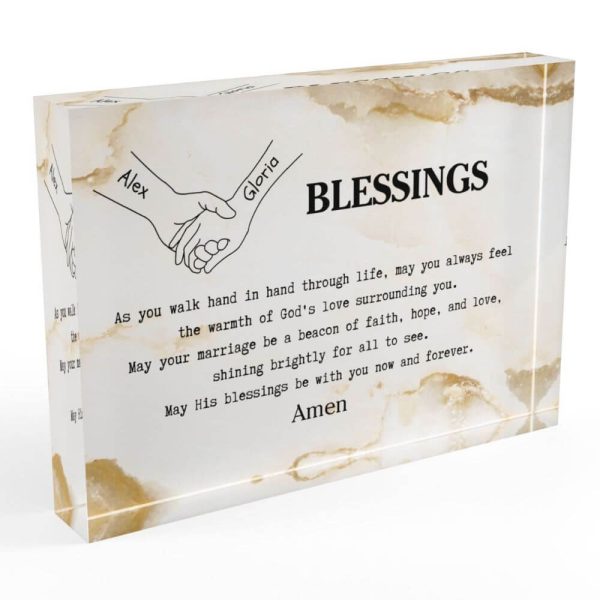Custom couple blessings gift