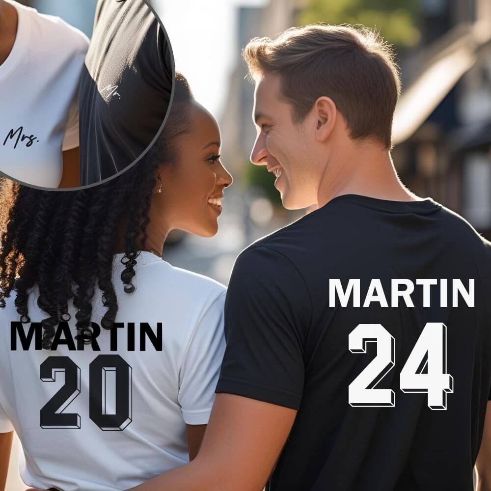 Couple personalized t-shirt