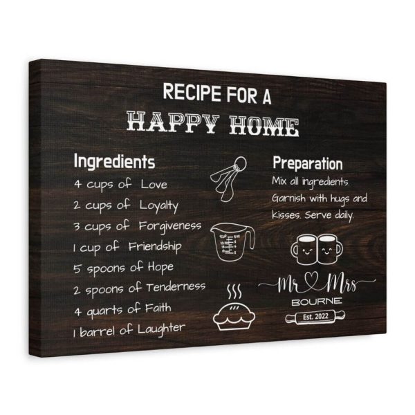 Custom wedding gift wall art