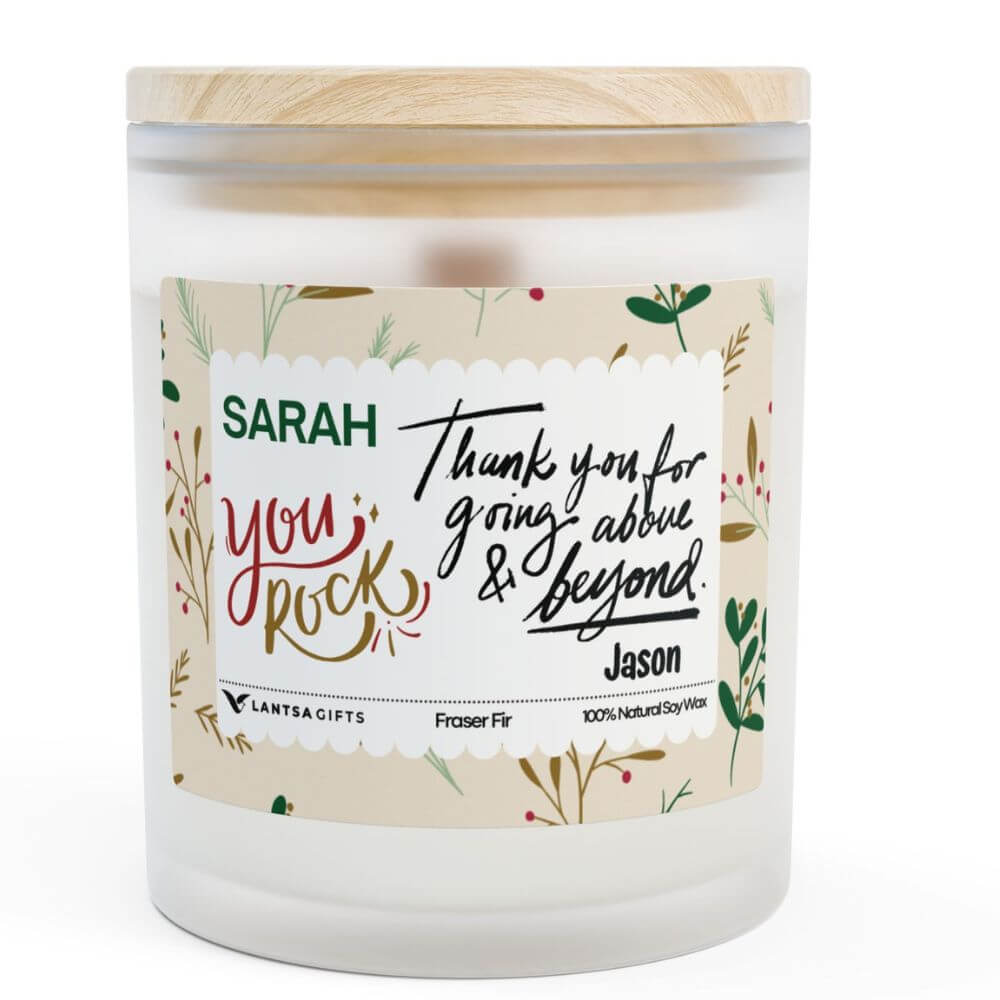Custom Employee Appreciation Candle