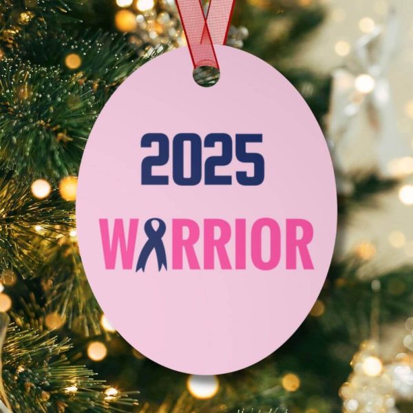Personalized cancer warrior ornament