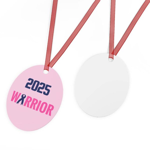 Personalized cancer warrior ornament