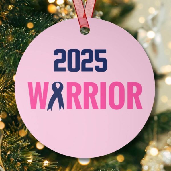 Personalized cancer warrior ornament