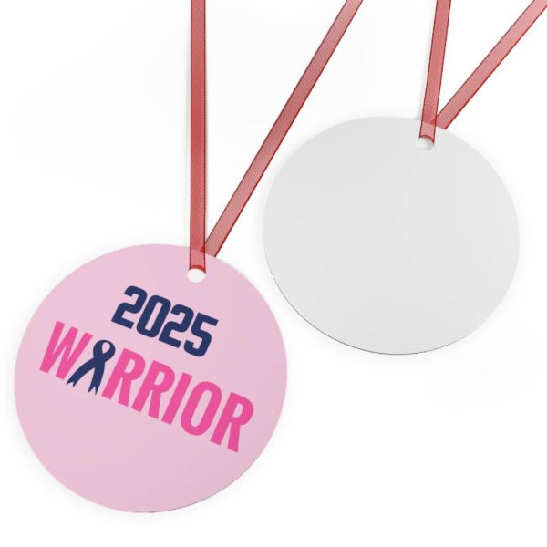 Personalized cancer warrior ornament