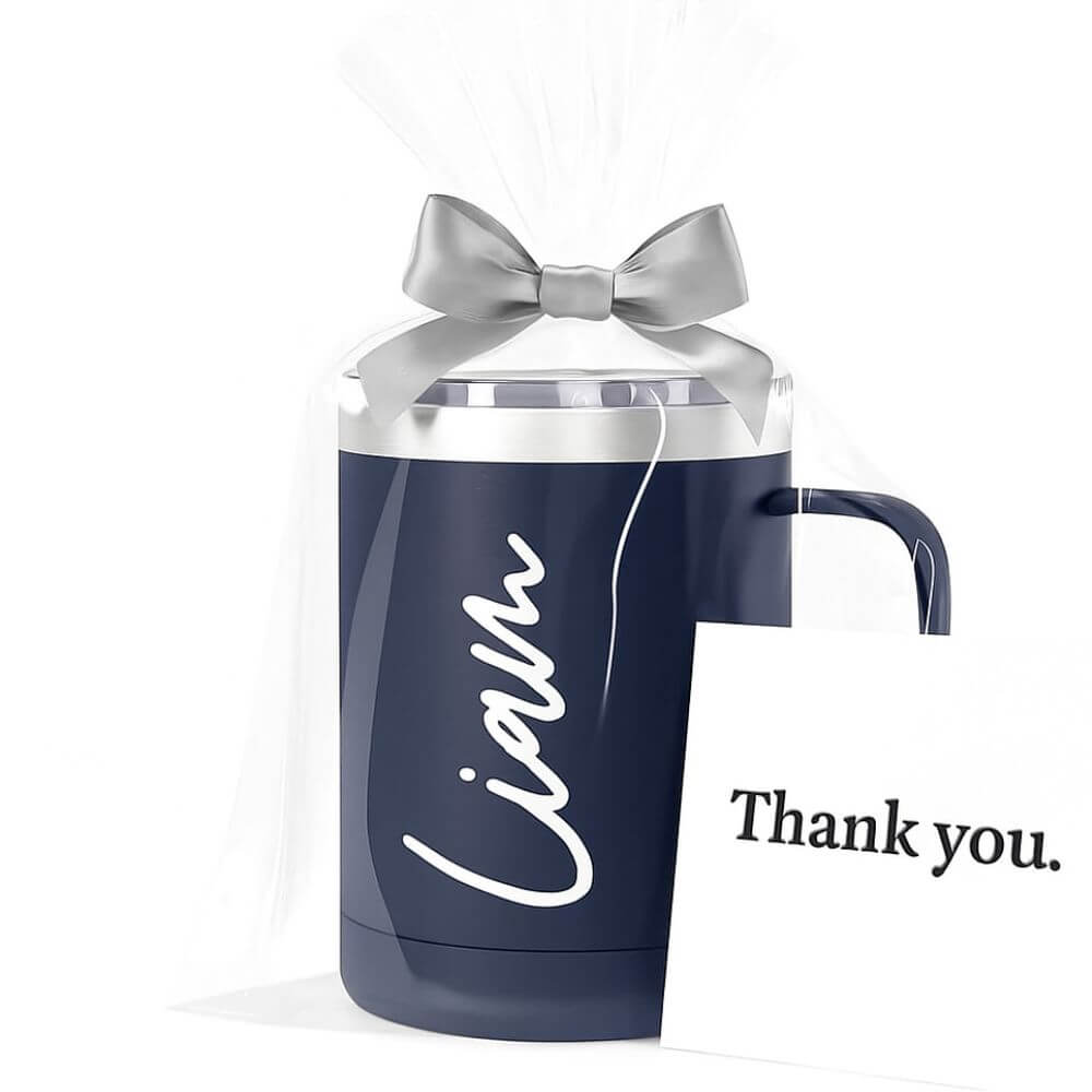 Custom name wrapped tumbler gift near me